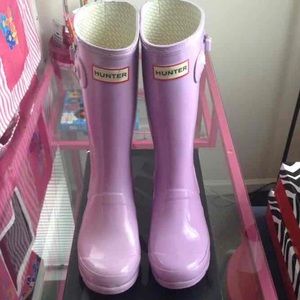 Girls Lavender HUNTER boots